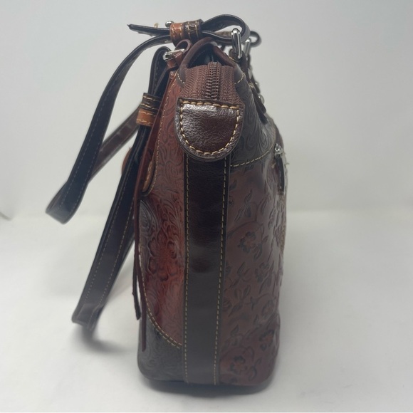 MC Mark Chantal Leather Embossed Shoulder Bag Multicolor - Picture 4 of 16